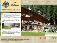 Tablet Screenshot of haus-waldruhe.com